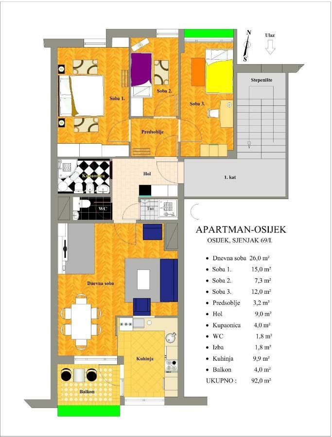 Apartman Osijek *